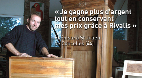 Je gagne plus d'argent tout en conservant mes prix gr&acirc;ce &agrave; Rivalis