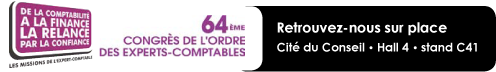 Retrouvez nous sur place. Cit&eacute; du Conseil - Hall 4 - stand C41