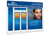 Une vitrine Rivalis &agrave; Levallois